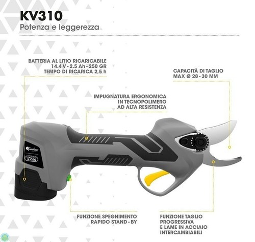 Forbice elettrica volpi kv310 - elettrica,